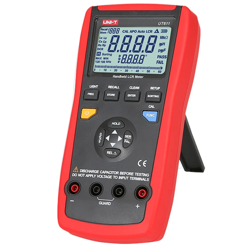 UT611 Portable Handheld Digital LCR Meters Auto LCR Smart Measurement Inductance Capacitance Resistance Frequency Testers