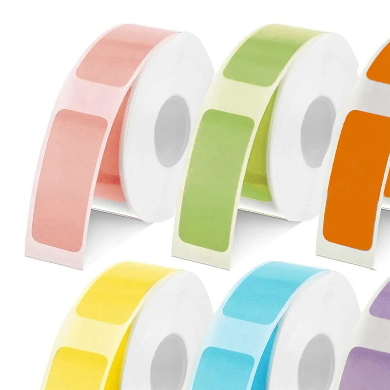 ورق طابعة حرارية صغير مقاوم للماء والزيت، ملصق طباعة ملصق خالٍ من الغراء ومضاد للخدش