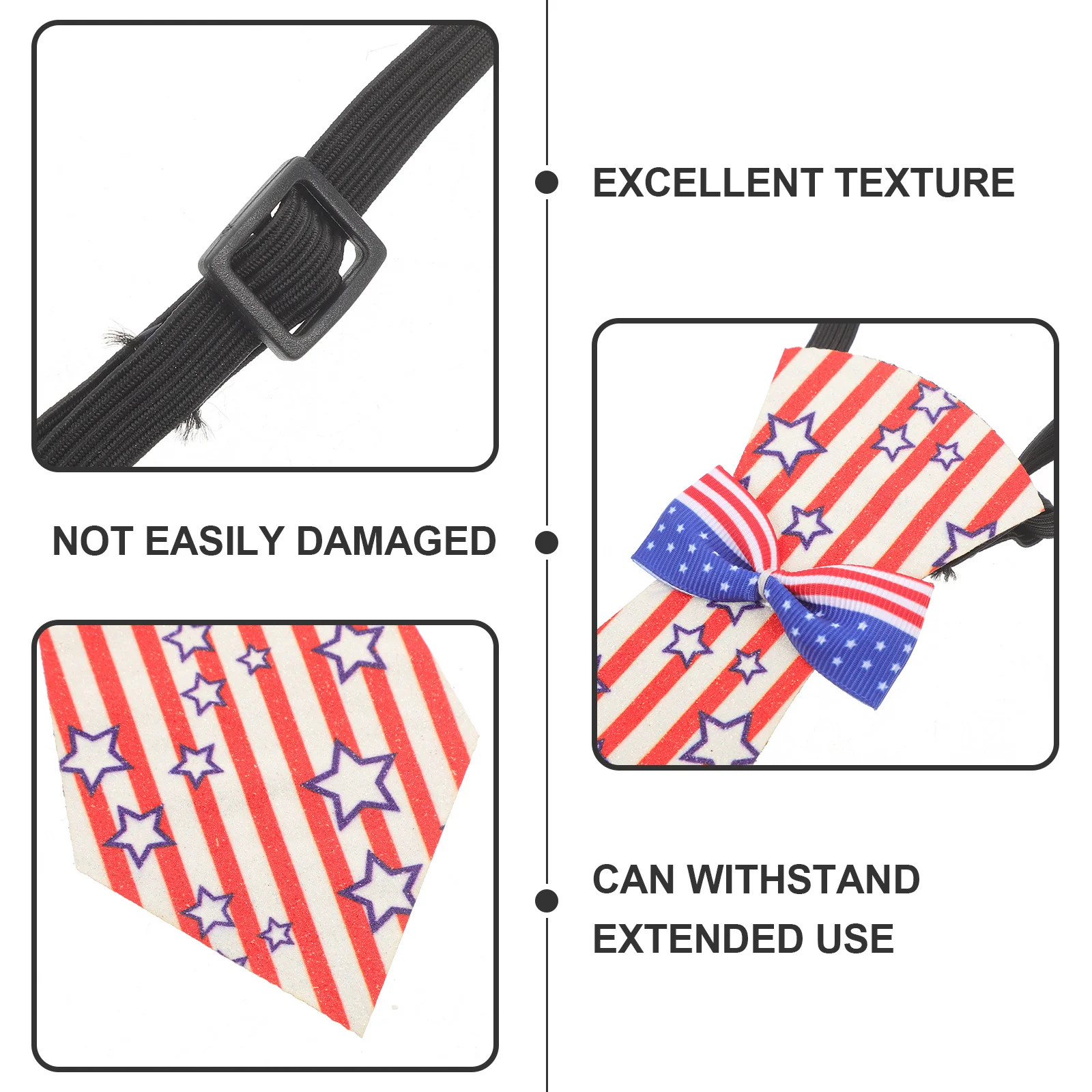 

Independence Day Necktie Kids Decorative Party Tie Comfortable Festival Cosplay Costume Accessory Independence Day Necktie