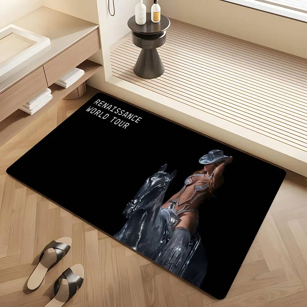 Beyonce Renaissance Singer Door Mat Nordic Style Bedroom Living Room Doormat Home Balcony Anti-Slip Alfombra