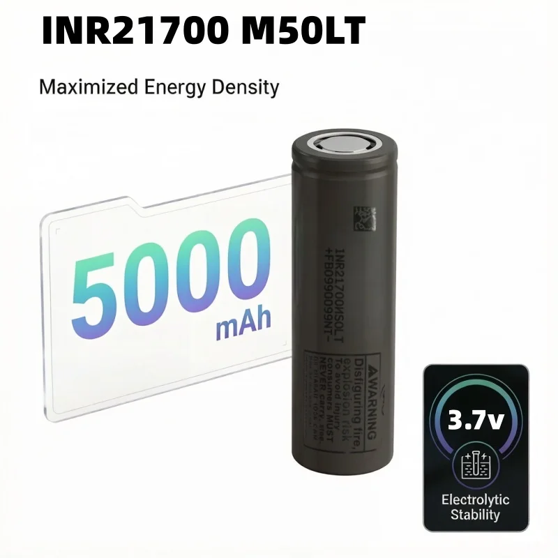 La batería mejorada LG M50LT 21700 de Makita Bosch tiene una celda de batería de 5000 mAh, lo que proporciona una gran potencia y facilita el perforado.