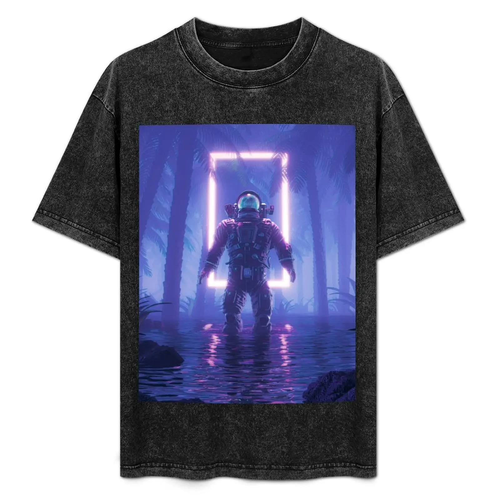 

Lost In The Neon Jungle T-Shirt Daily Wear Plain Short Sleeve Shirt