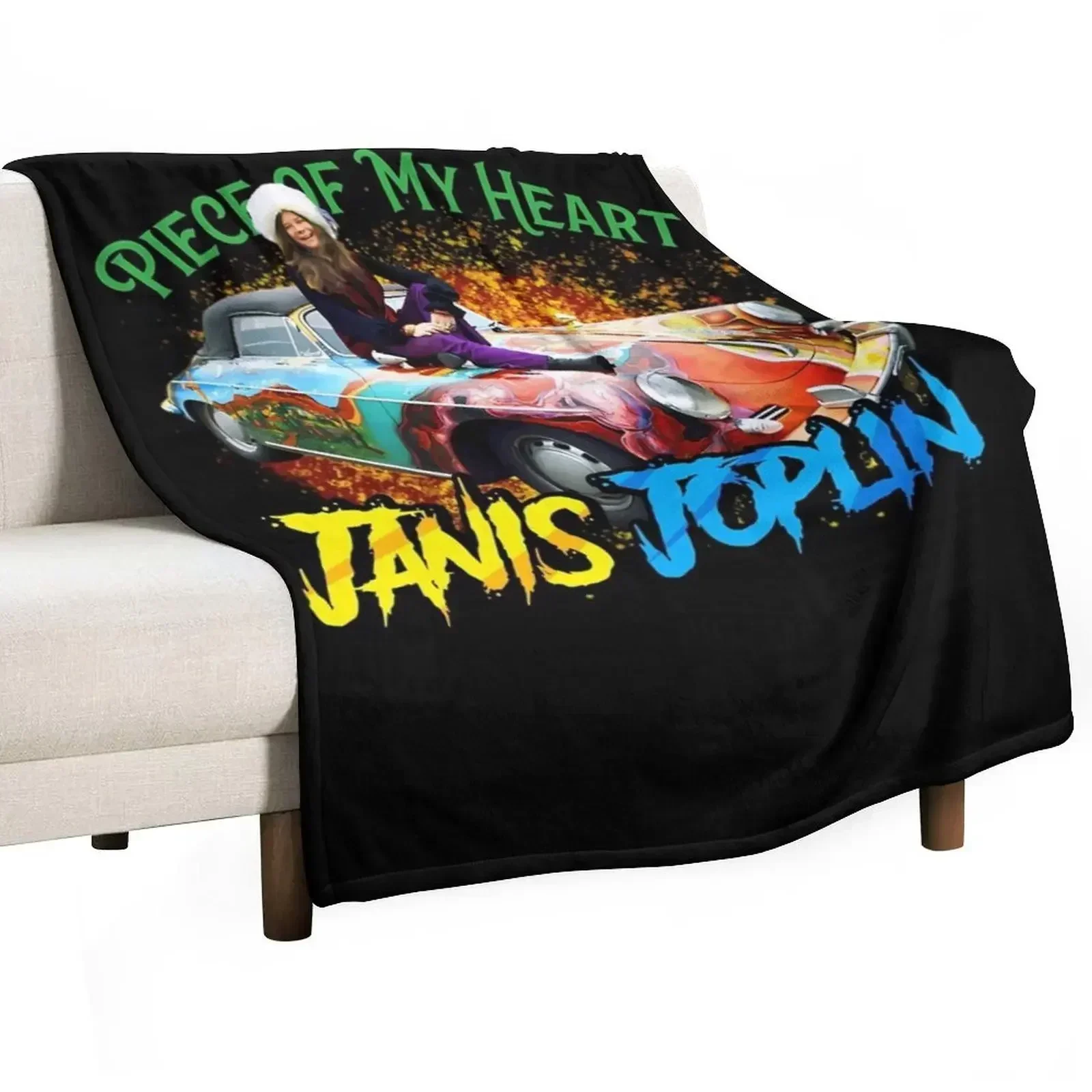 Janis Joplin-Janis Joplin Throw Blanket Decoratives Stuffeds Hair cosplay anime Blankets