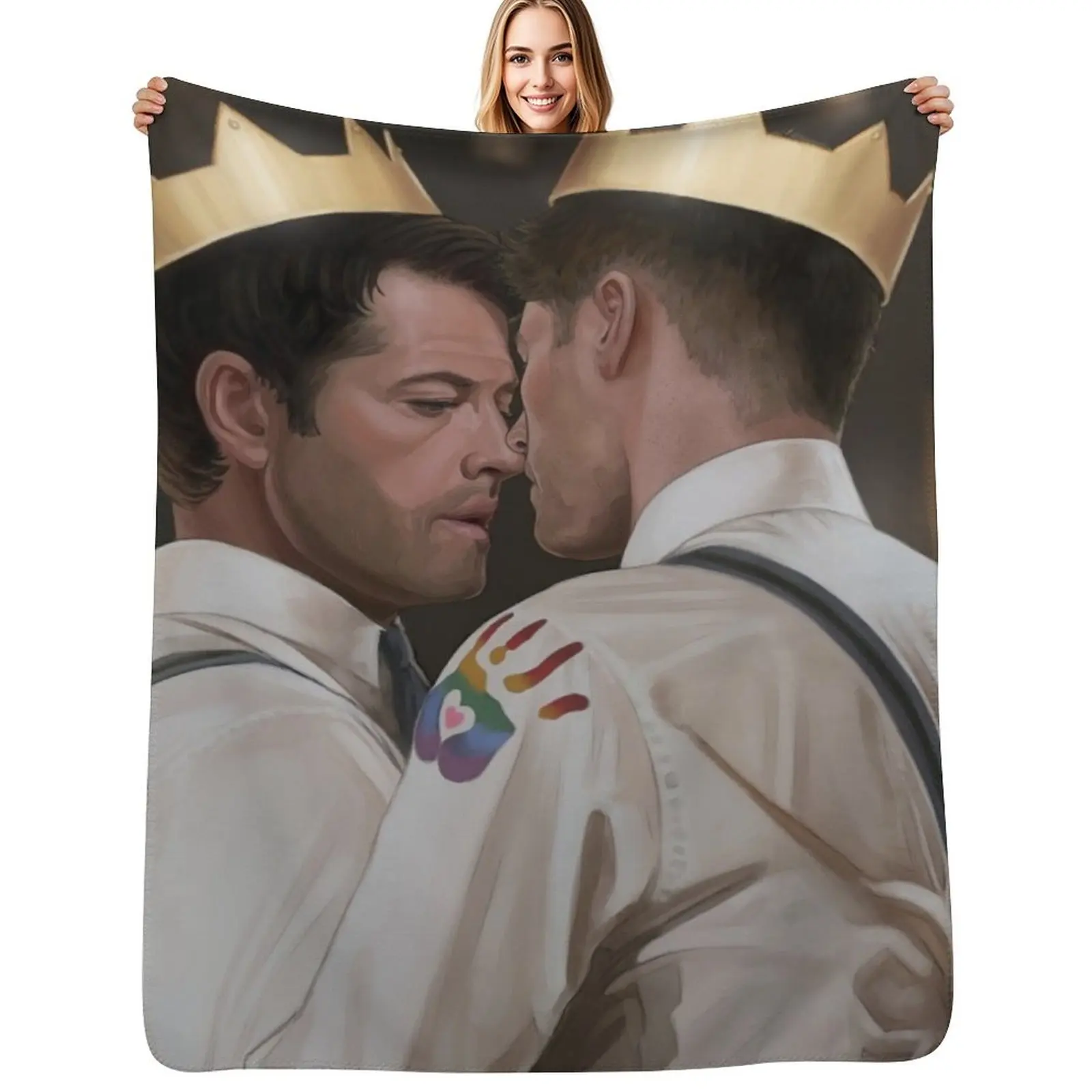 My King, at Last Throw Blanket Warm Plush Fuzzy Blanket for Living Room