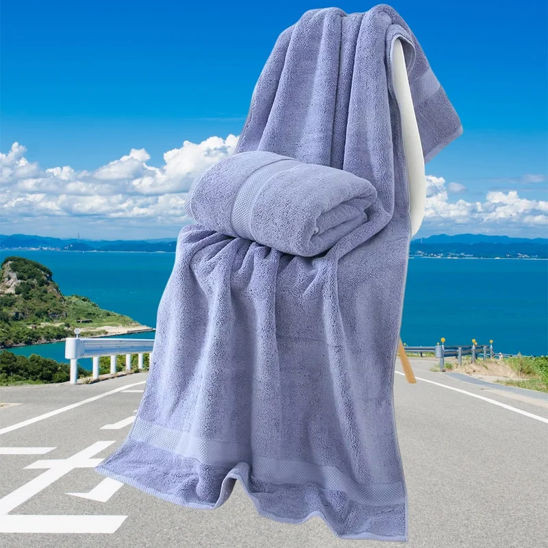 Thick Egyptian Cotton Bath Towels for Adults, Luxury Towel, Beach Terry, 80x160cm, 800g, 1Pc