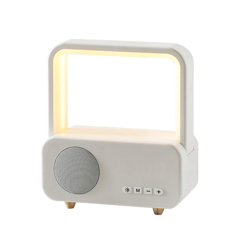 Imagem -05 - Recarregável Toque Led Atmosfera Night Light Alto-falante Bluetooth Portátil Mesa de Música Luzes Relógio Veículo Recarregável