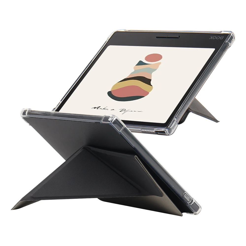 

Multi-Folding Stand Cover For Funda Onyx Boox Leaf 2 3 C Page Galileo 7"eBook Smart Case with Soft TPU Shockproof Back Shell