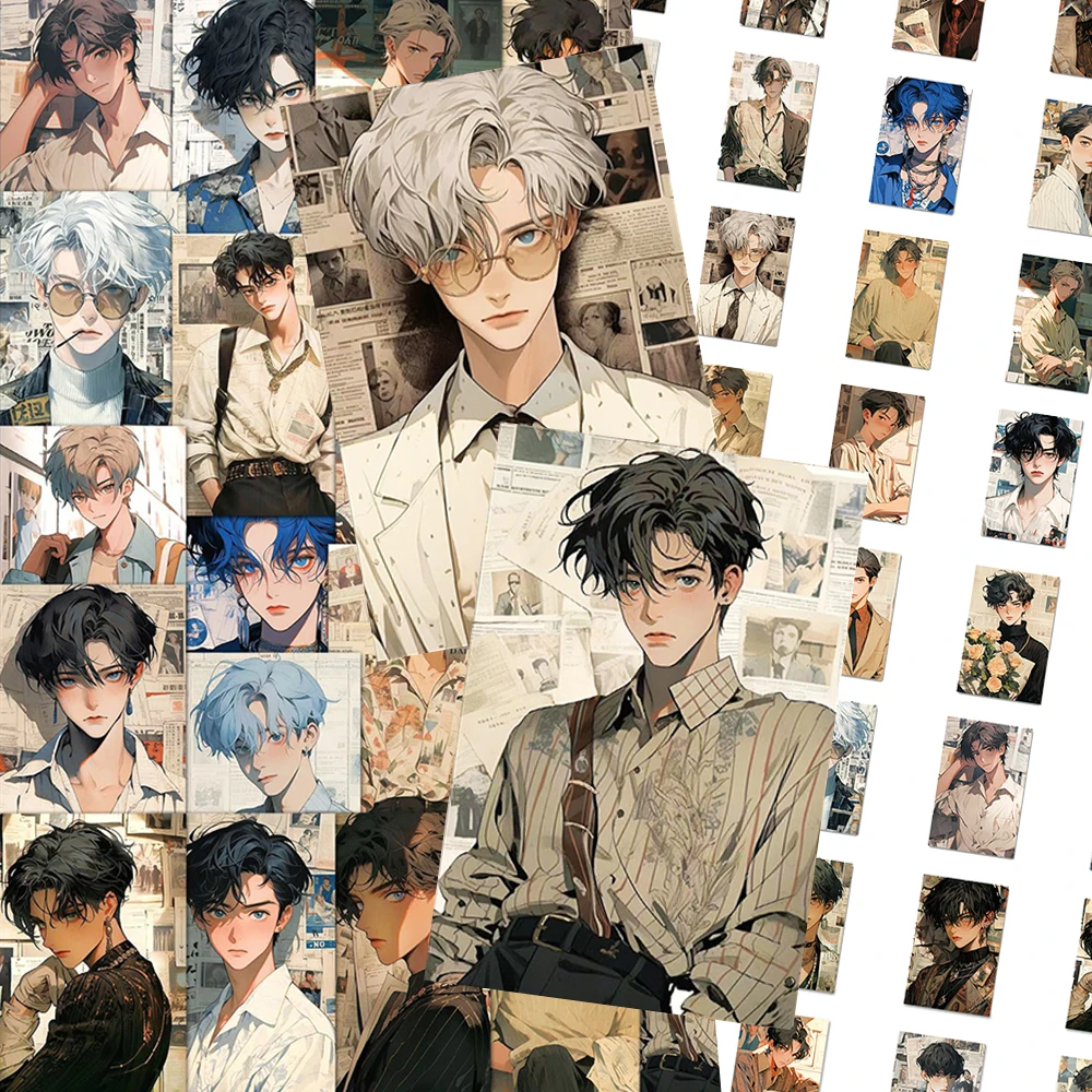 

10/30/50pcs Vintage Style Cool Boy Graffiti Stickers Cartoon Decoration Decals DIY Scrapbook Guitar Phone Waterproof Sticker Toy