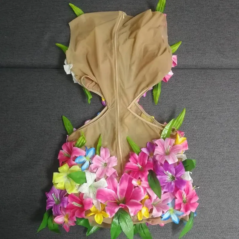 Vestido transparente de malla desnuda con cristales de lujo para mujer, traje de fiesta, graduación, cumpleaños, celebración, club nocturno, cantante, modelo de concierto