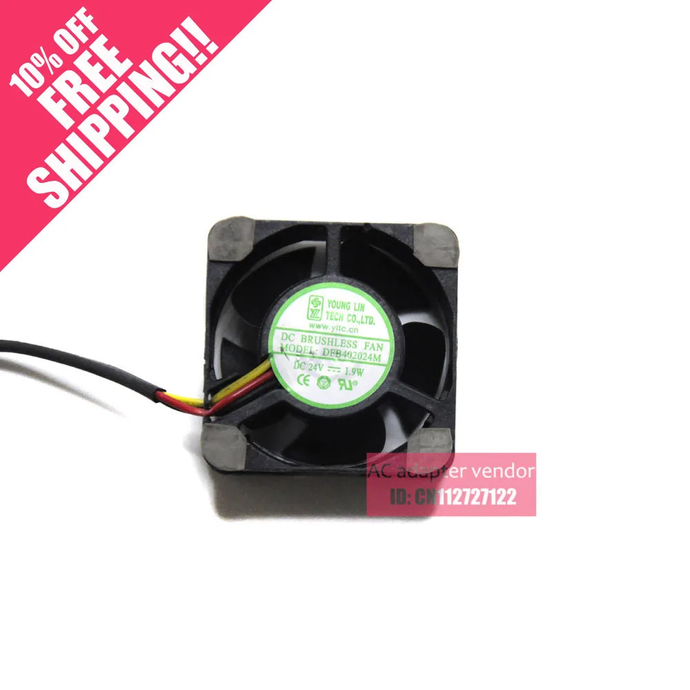 Young  Lin  DFB402024M 4020 24V 0.08A 1.9W three line drive fan 4CM