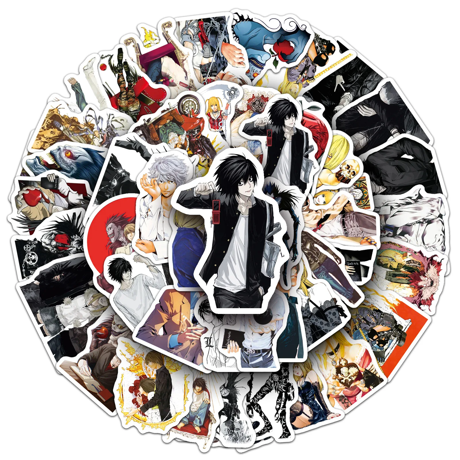 50 autocollants Death Note Yag - Death Note Replica avis et prix