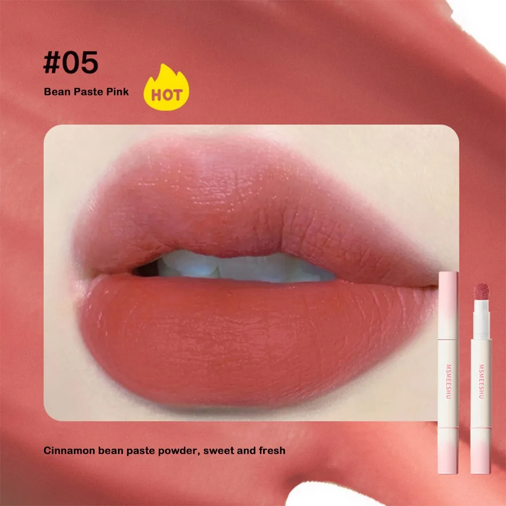 ポータブル 5 色マットベルベット口紅防水ノンスティックカップヌードリップグロス長持ちリップティントユニセックス