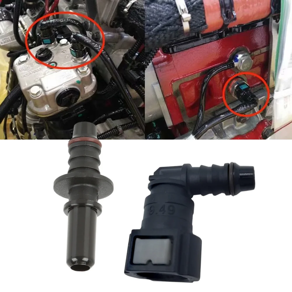 

Для резинового шланга с внутренним диаметром 3/8 (9,5 мм) или нейлонового шланга с внутренним диаметром 5/16 (8 мм), комплект быстроразъемного соединителя топливной линии 3/8 дюйма SAE 9,49-ID8