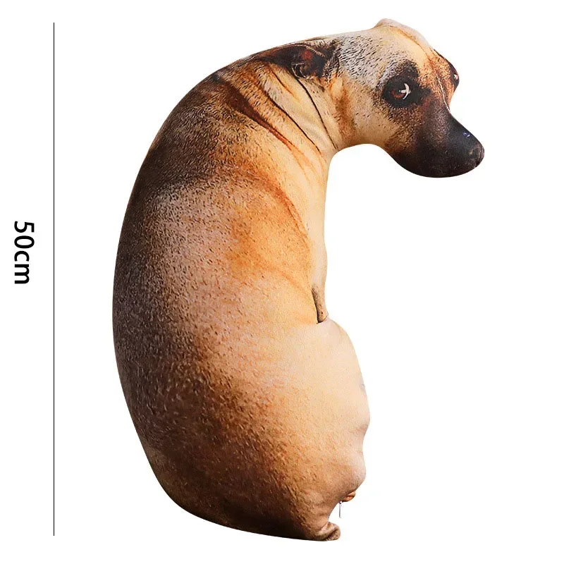 Cartoon Animal Simulation Dog Doll Creative 3D Simulation Dog Pillow Sleep Body Pillow Plush Toy Dog Doll Cute Pillow image 6