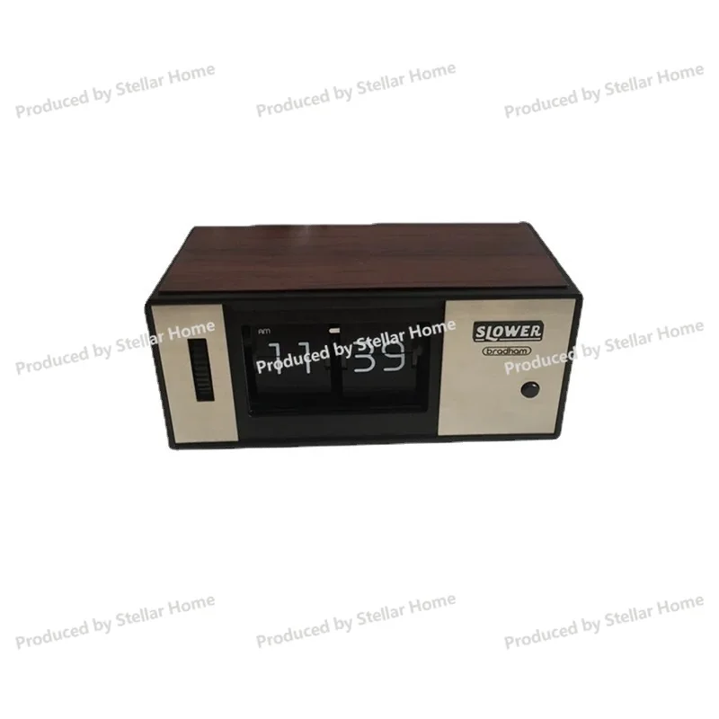 Reloj minimalista Retro de estilo japonés con tapa ligera, reloj de mesa LED, escritorio, minimalista, creativo, japonés, caja pequeña mecánica