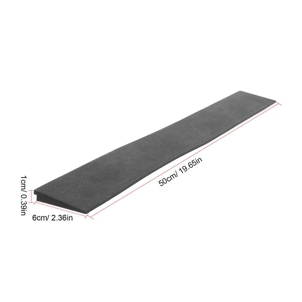2Pcs Non-Slip Rubber Threshold Ramps Lightweight Ramp Pads for Home Sweeping Robot Entry Ramp Mat Door Transitioning RAM