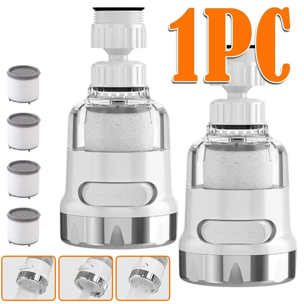 

Durable 3 Modes Tap Nozzle Splash-proof 360 Rotating Faucet Filter Kitchen Faucet Aerator Kitchen Gadgets
