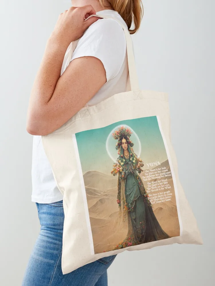 

Yuma as a Goddess Tote Bag free delivery bags Handbags women tote bag men's Women's shopper