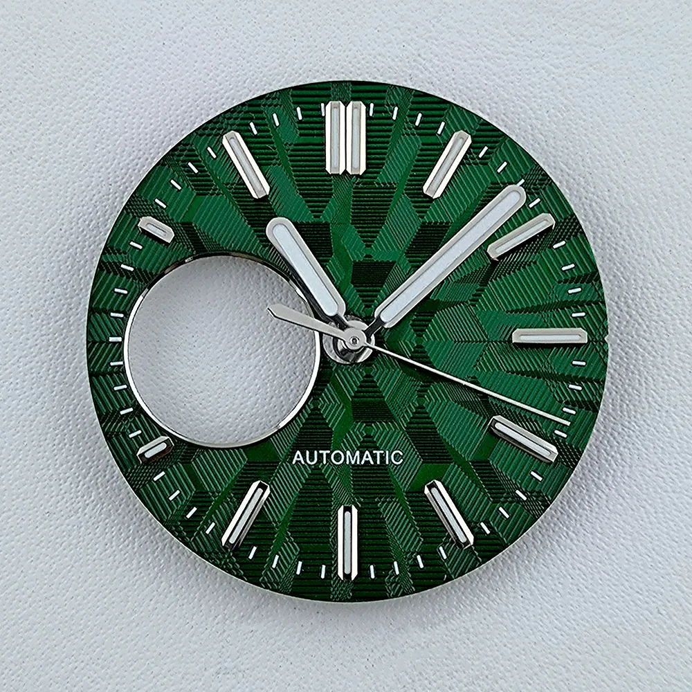 Watch Dial N H38 Dial Hollowing out Dial Watch dial Custom logo Dial Green Luminous dial Fit N H38 movement watch accessories