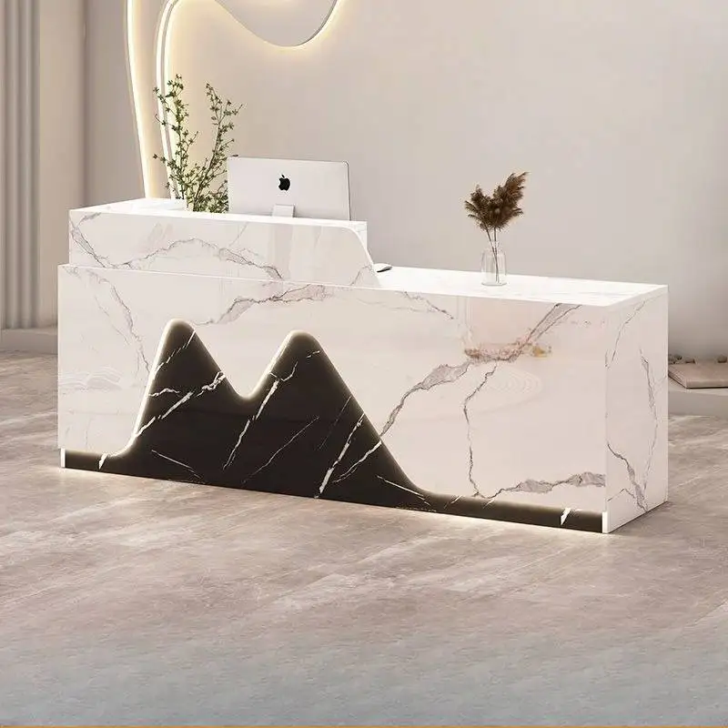 مكاتب استقبال لصالونات التجميل، أدراج مطعم الفنادق، تصميم مكاتب الاستقبال، أمين الصندوق الفاخرة، مكتب أثاث Biurko Do Recepensione