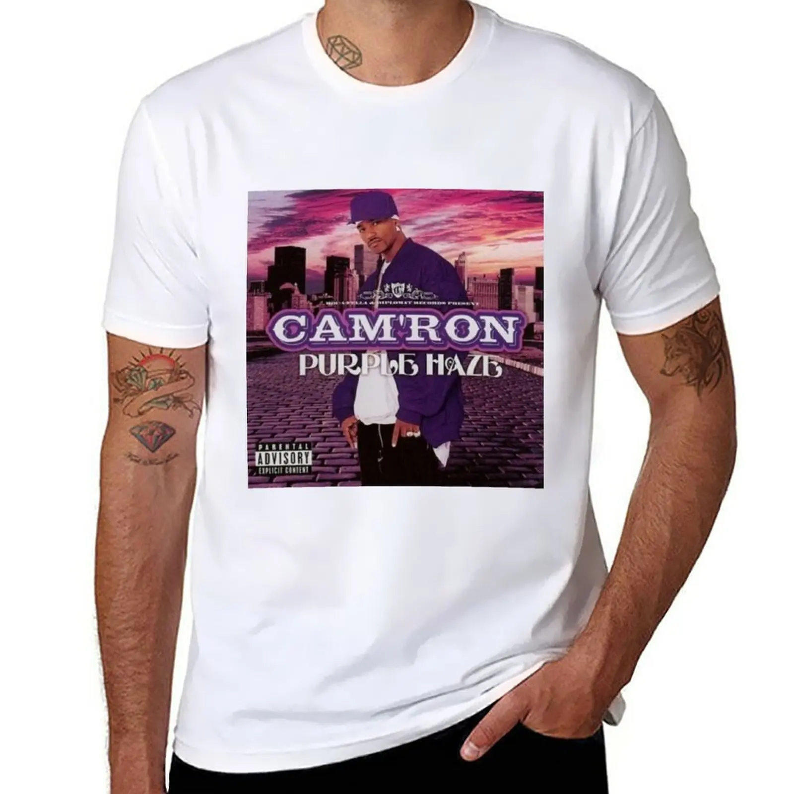 

New Camron purple haze T-Shirt man clothes graphic t shirt mens t shirt graphic