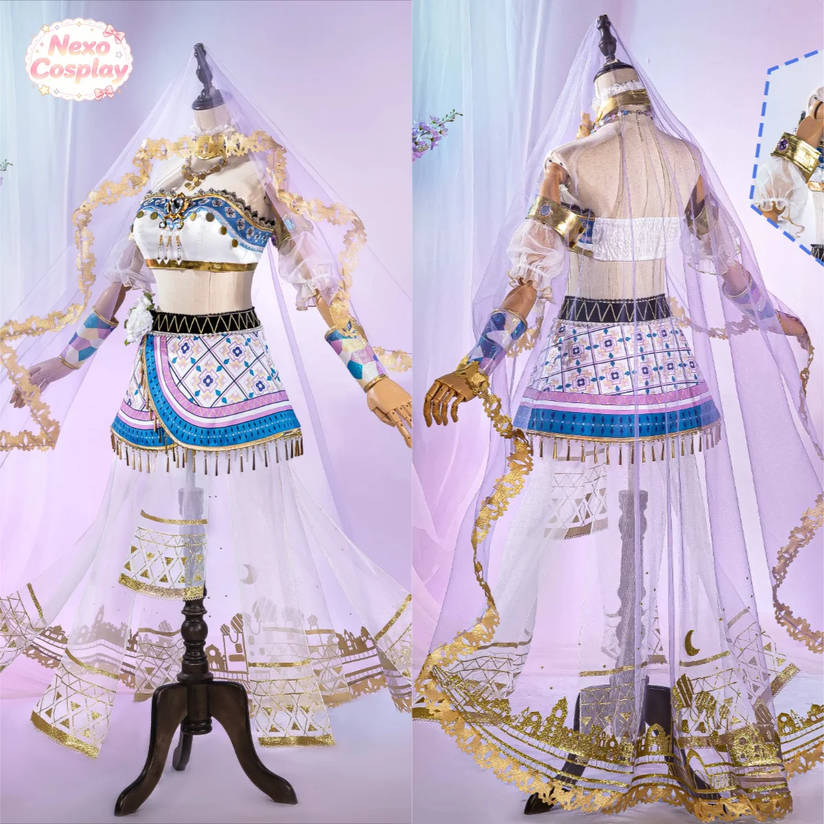 LoveLive! Disfraz de bailarina árabe Kotori Minami, uniforme de fiesta de Anime, ropa para juego de rol de Halloween