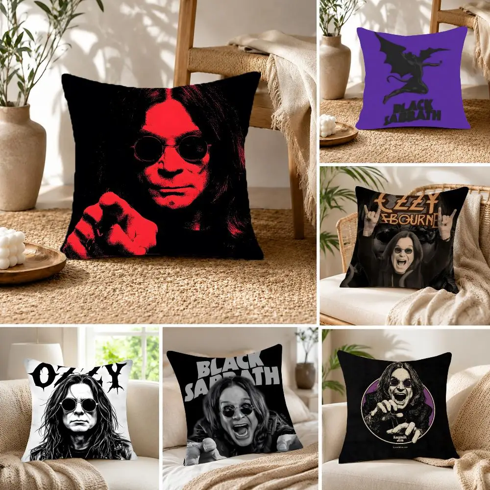 Rock singer Ozzy Osbourne Cushion Cover Fluffy velvet Nordic style plush Living room sofa decorative