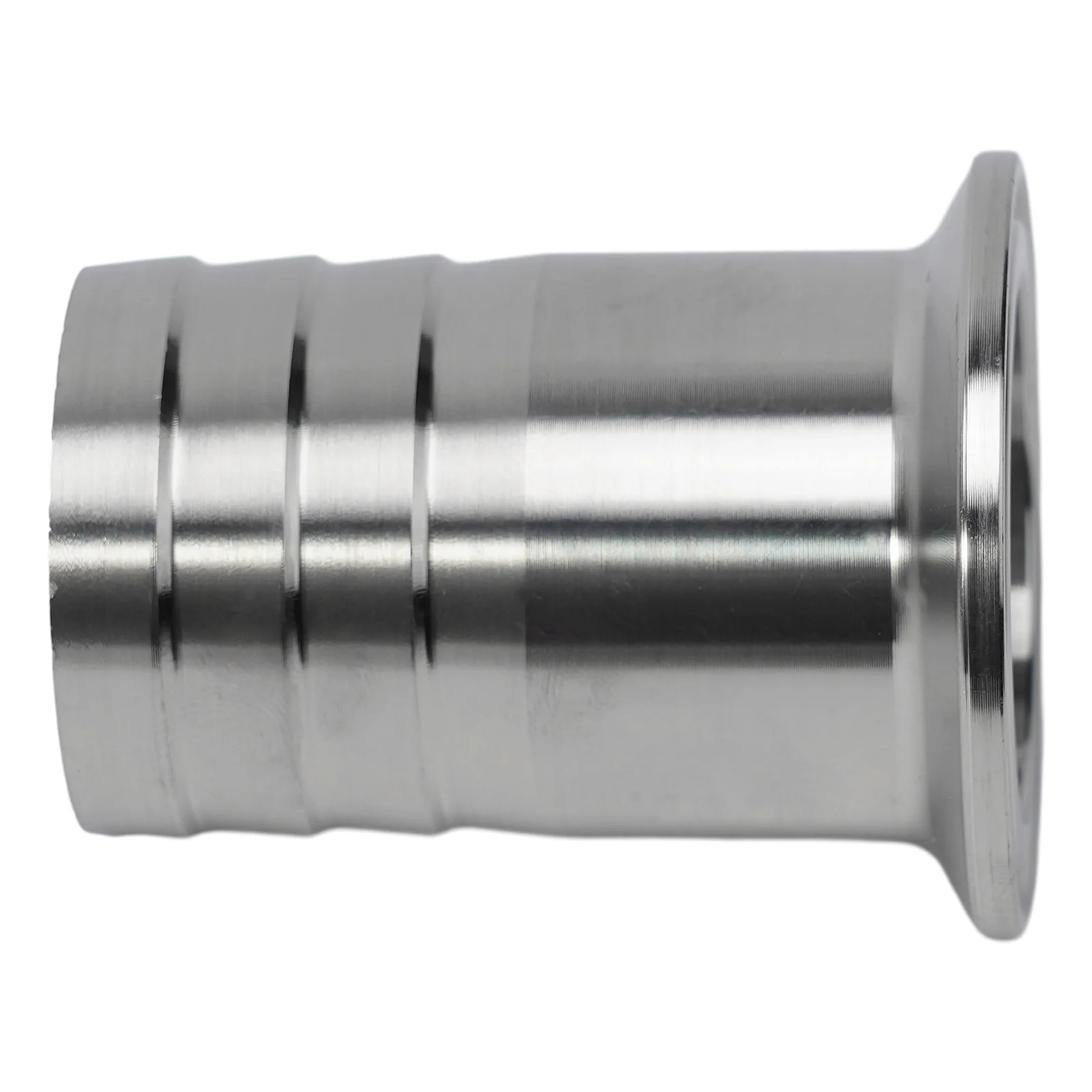 SS304 Stainless Steel 1.5 inch Tri Clamp to 1.5 inch Rubber Hose Barb Adapter for Sanitary and Industrial Fluid Transfer Systems