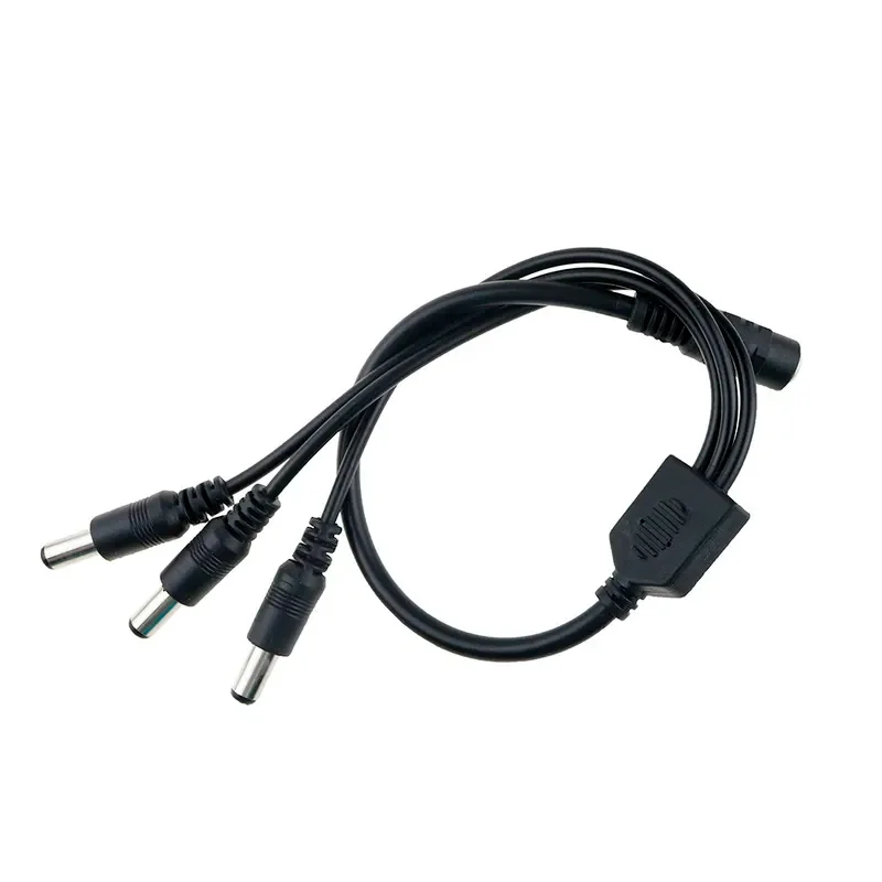 แจ็คไฟ DC 5.5x2.1mm DC สายไฟ1ตัวเมียไปยัง2,3อะแดปเตอร์แยกปลั๊กตัวผู้6,8 4,5สำหรับกล้องวงจรปิดและแถบไฟ LED