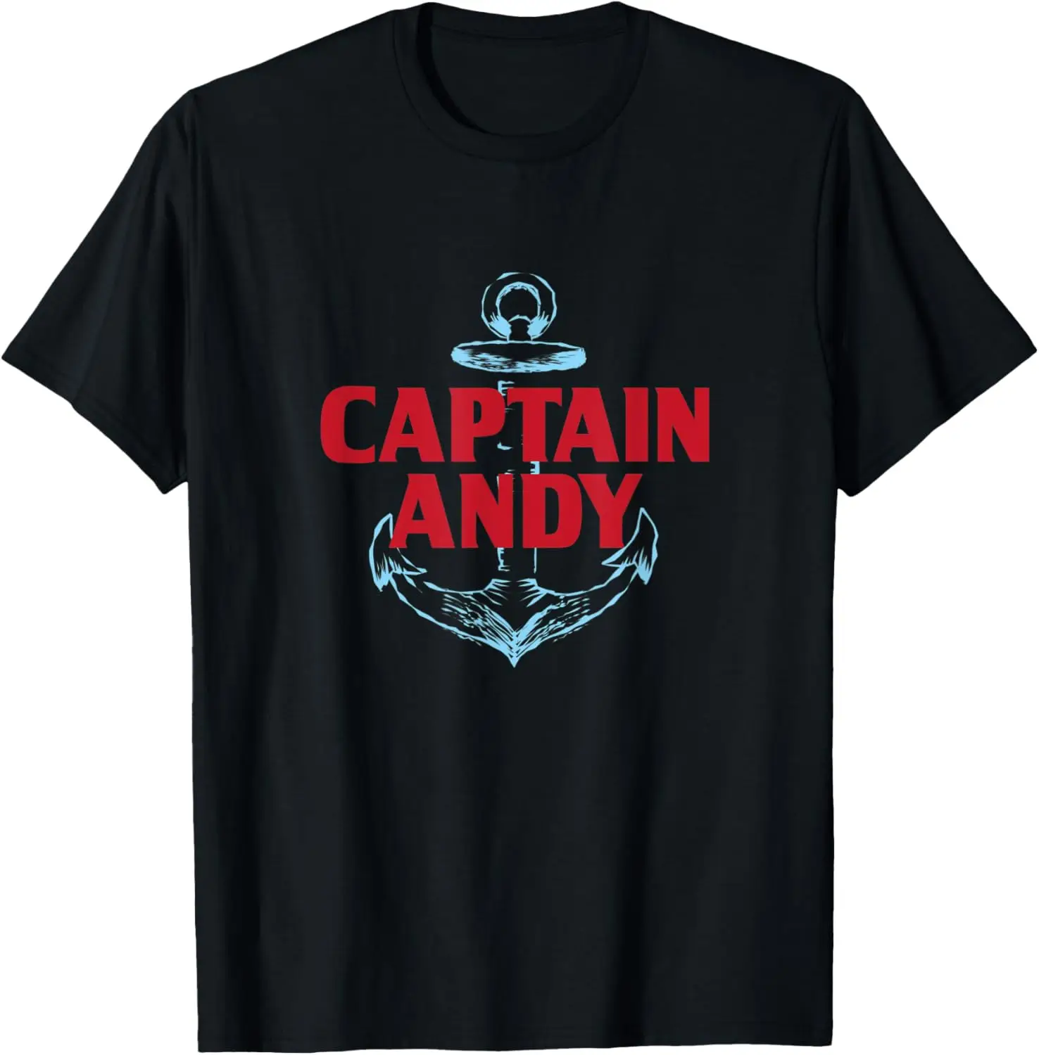 

Captain Andy Personalized Name Custom Nickname Boating T-Shirt