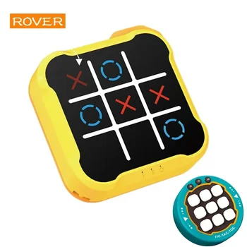 Jeux de société électroniques multifonctionnels Tic-Tac-Toe, Puzzle Montessori, jeu de Table, jeu d'échecs Portable pour adultes et enfants