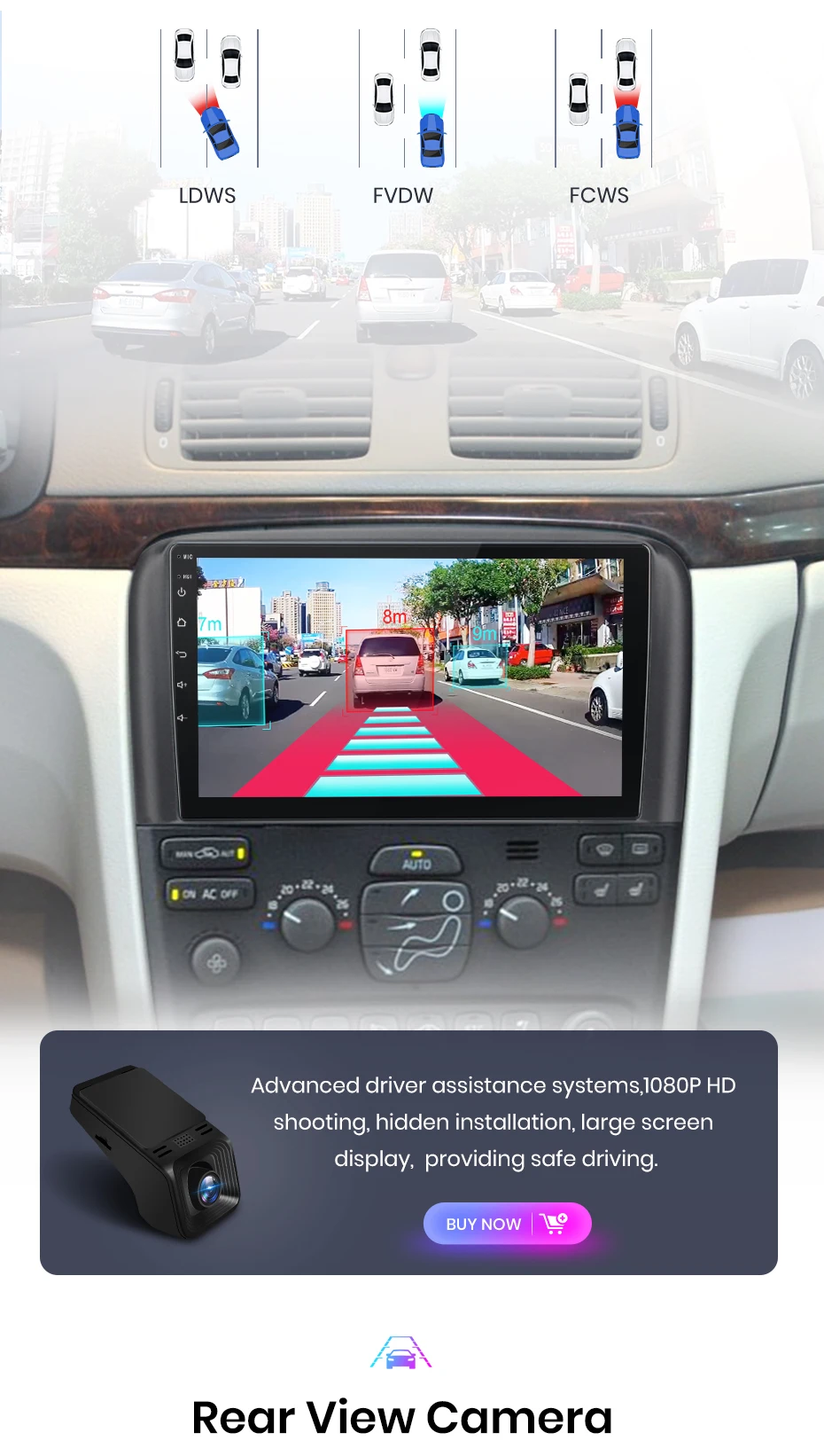 Junsun kabelloses carplay android auto radio für volvo s80 2010-2015 1998 kamera auto intelligente systeme rds bt dsp 2 din autoradio – Detail 15