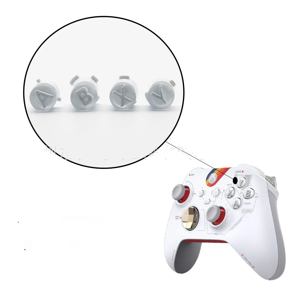 طبعة محدودة أزرار ABXY للتحكم Xbox ، قبعات عصا التحكم Thumbstick ثلاثية الأبعاد ، غطاء البطارية ، مفتاح D-pad ، DIY بها بنفسك ، سلسلة Xbox X وسلسلة S المراقب المالي