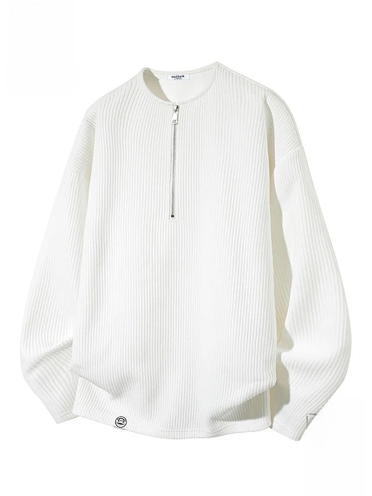 

Футболка Paul Frank с длинным рукавом, мужская, свободного кроя, с текстурой, повседневная, белая, с дизайном в виде обезьяны, из полиэфирного волокна, осенняя мода