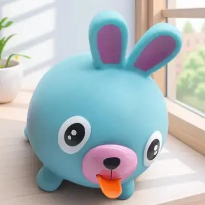 Brinquedo Sensorial de PVC Macio em Formato de Língua para Alívio do Estresse, Pequeno e Portátil, para Crianças