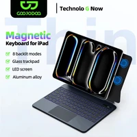 Teclado mágico ligero para iPad Air 2025, funda para iPad Air 6 11 2024 Pro 13 Pro 11 2024 para iPad Pro 12,9 Air 4 5 10,9