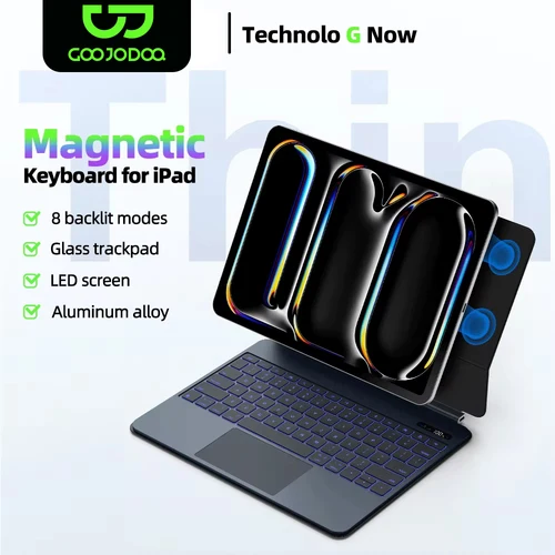 Teclado mágico ligero para iPad Air 2025, funda para iPad Air 6 11 2024 Pro 13 Pro 11 2024 para iPad Pro 12,9 Air 4 5 10,9