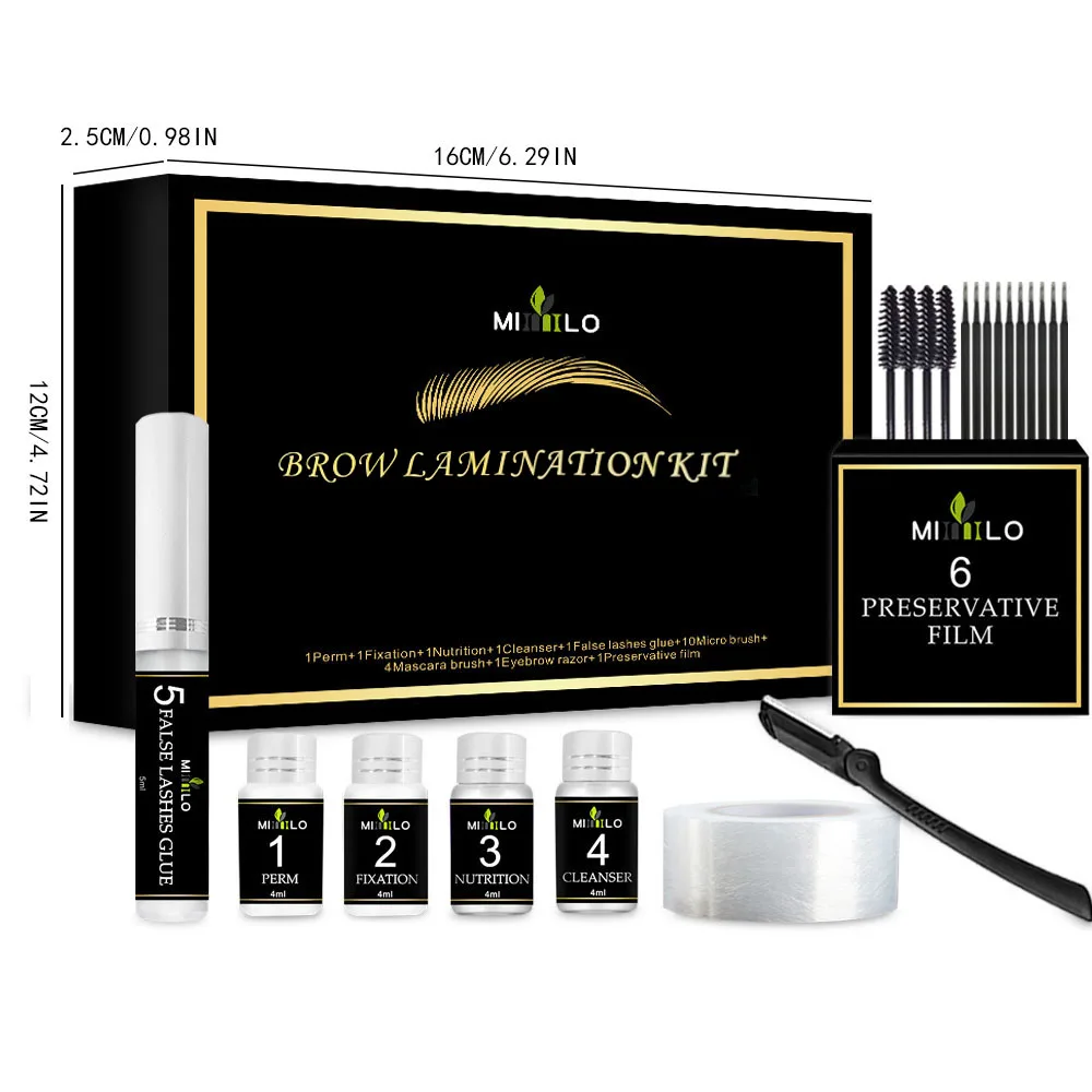 Set de permanente de pestañas y cejas Kit de permanente de pestañas Kit de lifting de pestañas Kit de definición de pestañas con