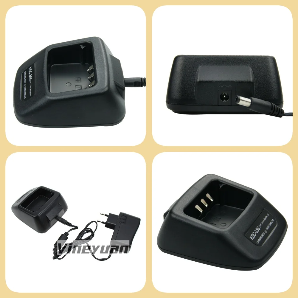 KSC-35S Quick Charger for Kenwood KNB-45L KNB-63L KNB-65L Battery for TK-2400 TK-3000 TK-3400 TK-2200L TK-2200LP Two Way Radios