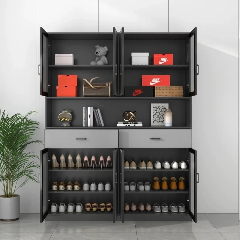 All-aluminum alloy shoe cabinet customization, outdoor waterproof and sunscreen villa balcony locker, tool glove cabinet