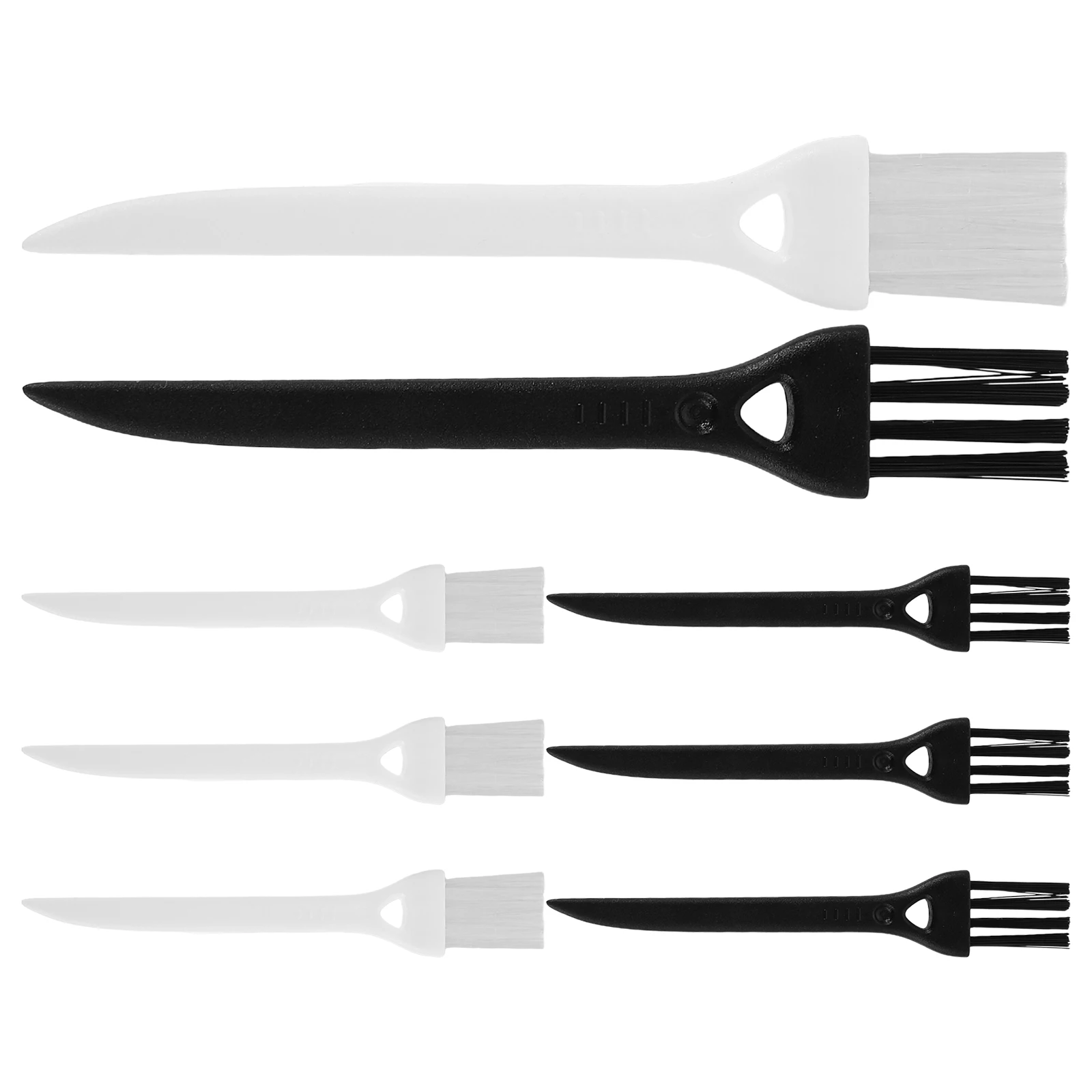 10 قطعة فرش شق لتنظيف فرشاة التنظيف متعددة الوظائف شق فرش الحلاقة اللحية التفاصيل الحلاقين الضيقة الكهربائية