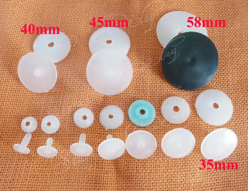 35mm/40mm/45mm/50/55mm/60mm plastic toy joints with washer for doll materials--50pcs