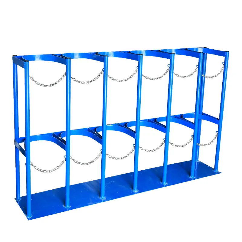 

40L enlarged oxygen cylinder anti-dumping device, cylinder bracket, laboratory safe storage shelf