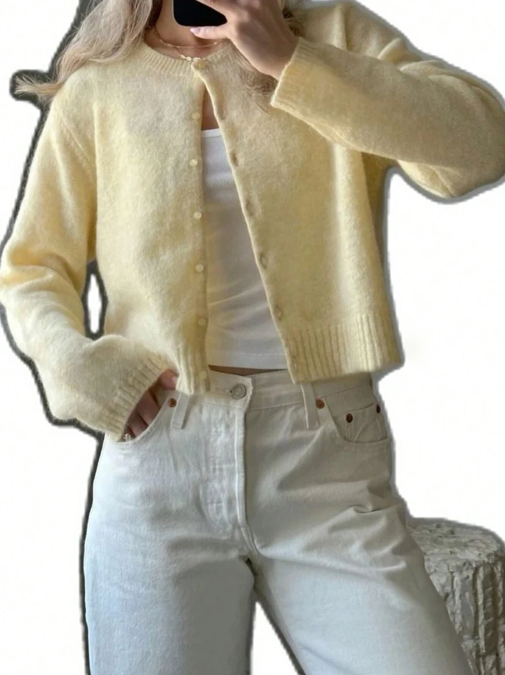 Pulls doux et confortables pour femmes, cardigans de couleur unie, pulls tricotés à la mode et décontractés pour l'automne et l'hiver, ronds n