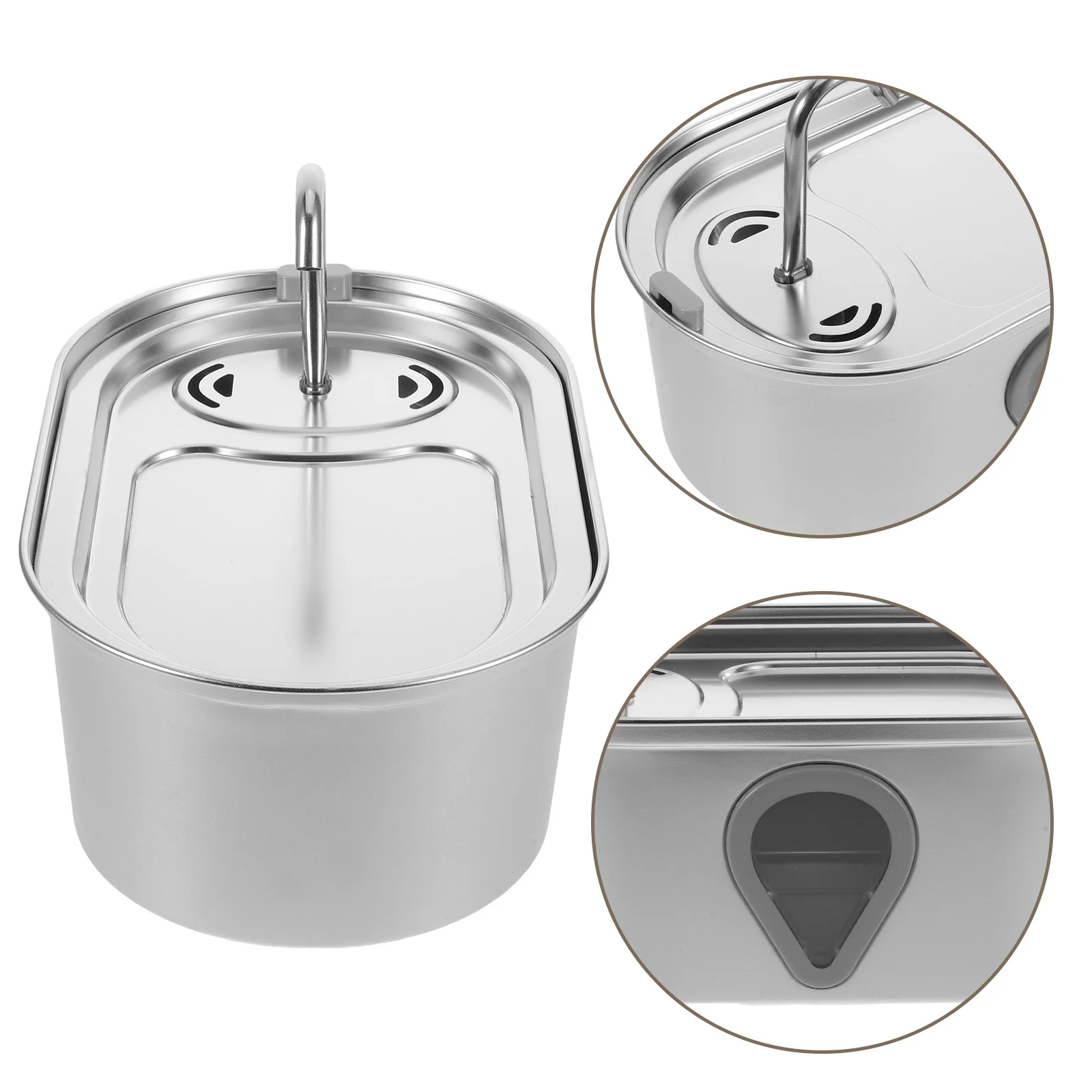 

Automatic Cat Water Fountain 3.5L Stainless Steel Quiet Pet Drinking Dispenser USB Powered Water Fountain for Small Dogs Cats