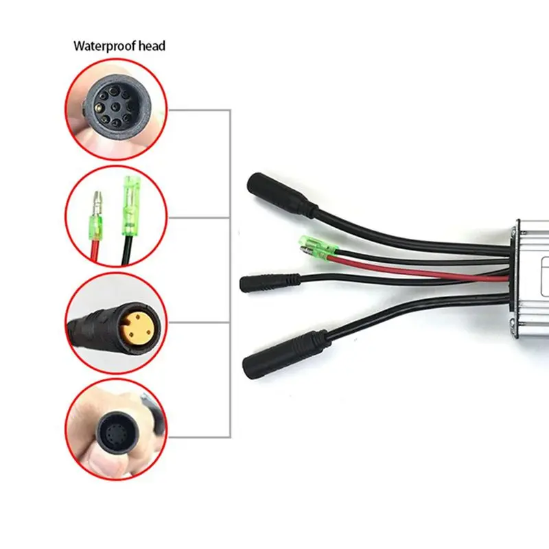 【AD10~】 E-Bike KT Controller 36V/48V500W 9-Tube KT-22A Square Wave Waterproof Connector Controller Cycling Parts