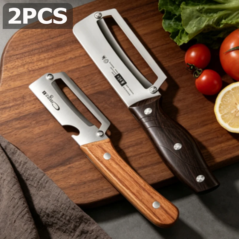 Stainless Steel Vegetable Peelers for Kitchen with Bottle Opener for Paring Fruits and Veggies Apple and Sugarcane Kitchen Tools