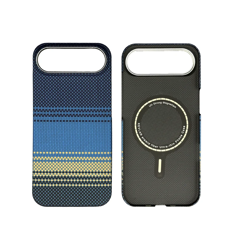 Suitable for iPhone air Kevlar aramid fiber phone case magnetic suction lightweight half pack hard case