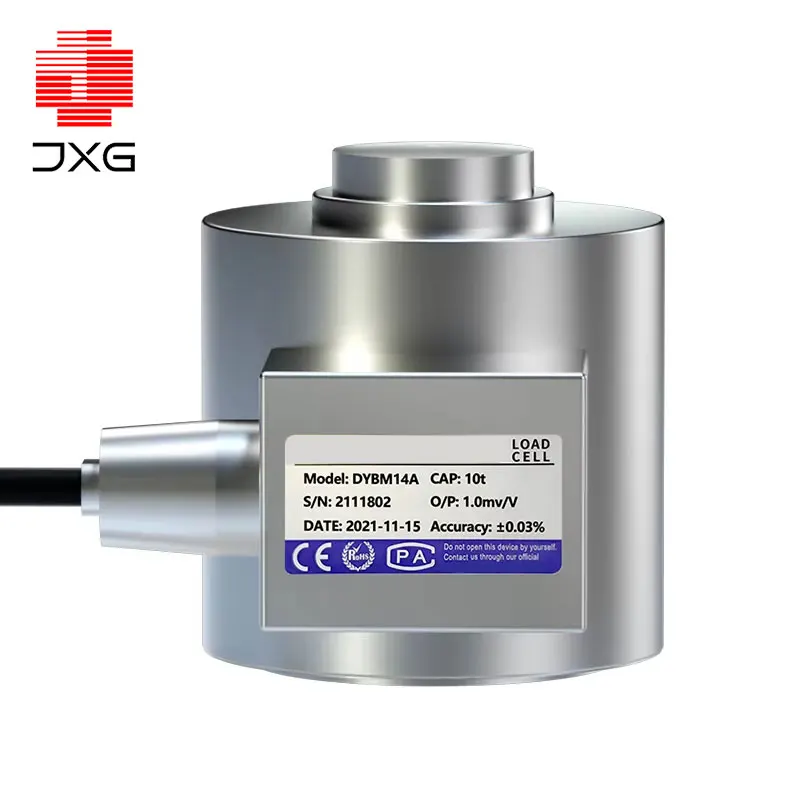 High Accuracy Column Load Cell 30T/100T Compression Force Sensor for Batch Tank Weighing Scale Automation Large Range Transducer