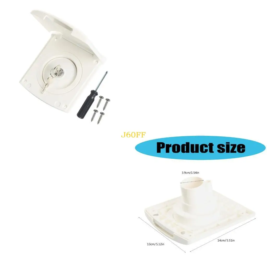 

J60f погодная погода RVS Water входная крышка быстрая установка для использования караванов.